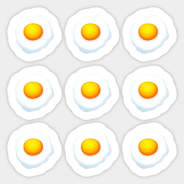 Blue Egg Pattern Sticker by DazzlingApparel